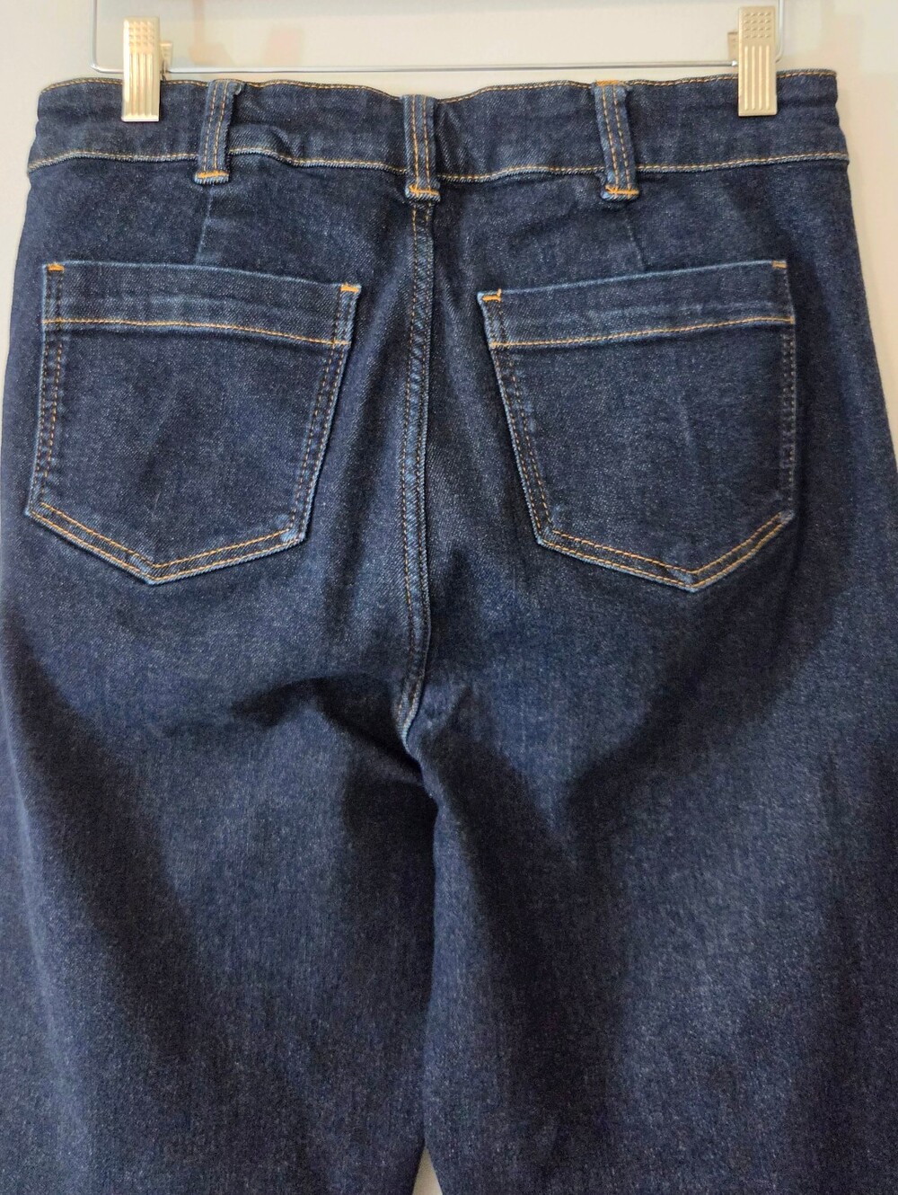 Universal Standard Dolly High-Rise Straight Leg Dark Indigo Dye Jeans - Size 8 - Picture 7 of 12
